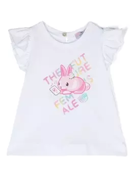 Chiara Ferragni футболка с графичным принтом, белый