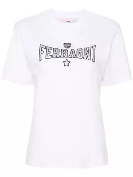 Chiara Ferragni футболка с логотипом, белый
