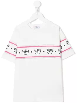 Chiara Ferragni футболка с логотипом, белый