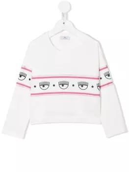Chiara Ferragni футболка с логотипом, белый
