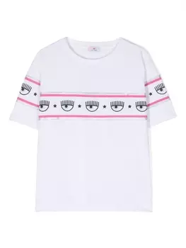Chiara Ferragni футболка с логотипом, белый