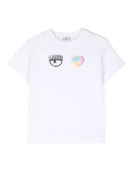 Chiara Ferragni футболка с логотипом, белый