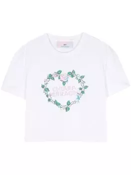 Chiara Ferragni футболка с логотипом, белый