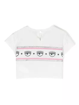 Chiara Ferragni футболка с принтом Eyelike, белый