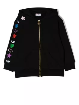Chiara Ferragni худи с вышивкой, черный
