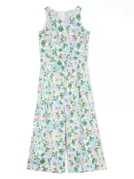 Chiara Ferragni комбинезон без рукавов с цветочным узором, белый