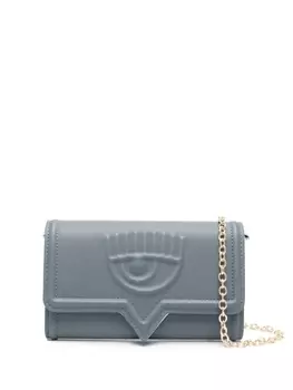 Chiara Ferragni кошелек с цепочкой и логотипом Eyelike, серый