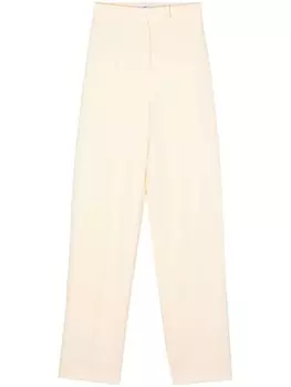 Chiara Ferragni креповые брюки со складками, желтый