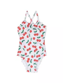 Chiara Ferragni купальник с принтом, белый