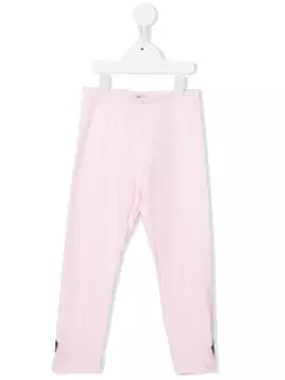 Chiara Ferragni легинсы с нашивкой-логотипом, розовый