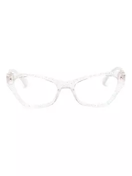 Chiara Ferragni очки в прямоугольной оправе, нейтральный цвет