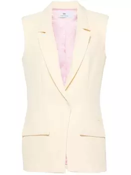 Chiara Ferragni однобортный жилет Uniform, желтый
