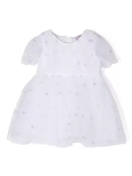 Chiara Ferragni платье из тюля с блестками, белый