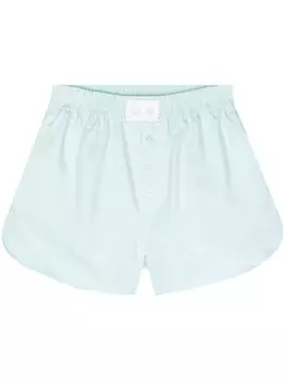 Chiara Ferragni шорты Eyelike с эффектом металлик, синий