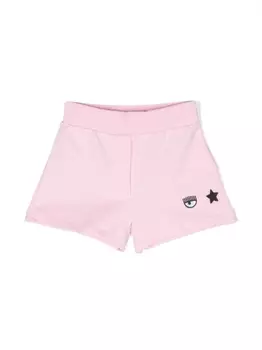 Chiara Ferragni шорты с логотипом Eyelike, розовый