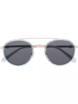 Chiara Ferragni солнцезащитные очки-пилоты с блестками, синий