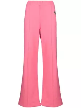 Chiara Ferragni спортивные брюки с эластичным поясом и вышитым логотипом, розовый