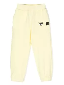 Chiara Ferragni спортивные брюки с логотипом, желтый