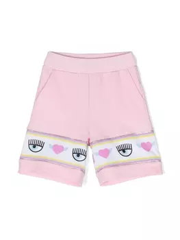 Chiara Ferragni спортивные шорты с логотипом Eyelike, розовый