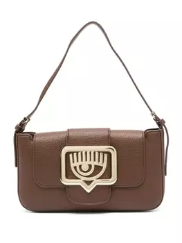 Chiara Ferragni сумка на плечо с декором Eyelike, коричневый