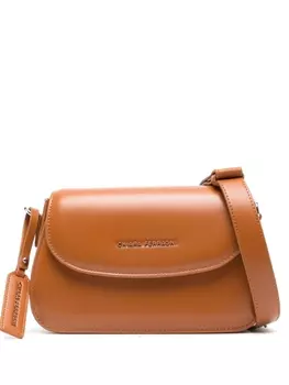 Chiara Ferragni сумка на плечо с подвеской-логотипом, коричневый