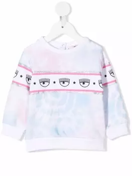 Chiara Ferragni толстовка с логотипом, синий