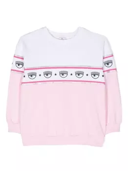 Chiara Ferragni толстовка с узором Eyelike, розовый