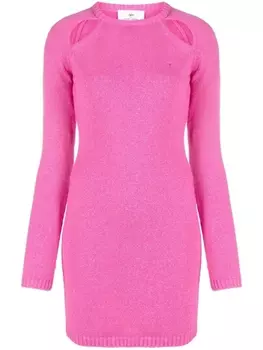 Chiara Ferragni трикотажное платье мини с вырезами, розовый