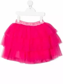 Chiara Ferragni юбка из тюля с логотипом, розовый