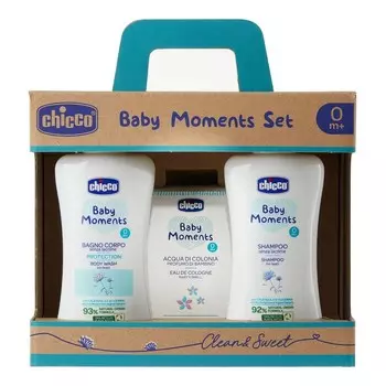 Chicco, Baby Moments, набор косметики, 3 шт
