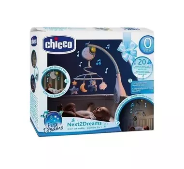 Chicco, карусель для кроватки Next2Dream