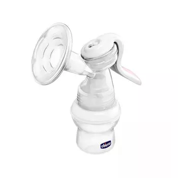 Chicco NaturalFeeling & Extra Comfort набор для лактации: ручной молокоотсос, 1 шт + прокладки для груди, 60 шт.