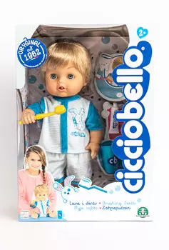 Чиччобелло, кукла. Он чистит зубы. Dante