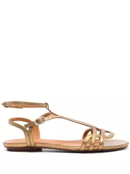 Chie Mihara босоножки Yael с эффектом металлик, коричневый