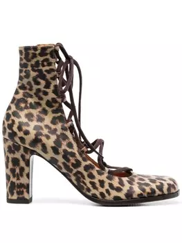 Chie Mihara ботильоны Faruk 90 на шнуровке, коричневый