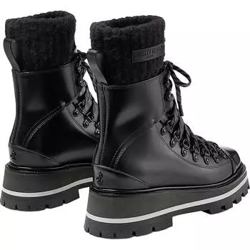 CHIKE женские замшевые ботинки с круглым носком Jimmy Choo, черный