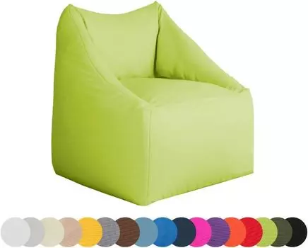 Chilly Pilley Mini Bean Bag Водонепроницаемая подушка для сиденья Напольная подушка Кресло Садовая подушка со спинкой сиденья (зеленый)