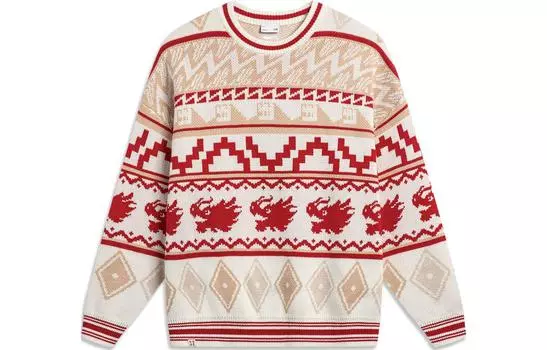 China Li Ning Мужской свитер на подкладке, От белого