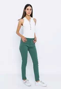 Чино CASUAL SLIM Basics and More, зеленый