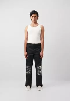 Чино DICKIES X FLORIANOSAURE 874 WORK PANT, цвет black/white
