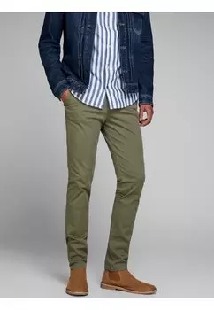 Чино Jack & Jones, оливковая ночь