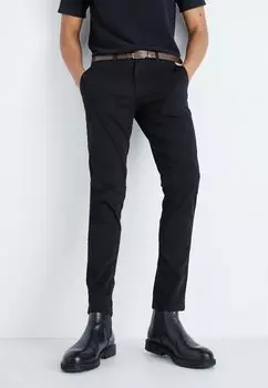 Чино JPSTMARCO JJDAVE WITH BELT Jack & Jones, цвет black