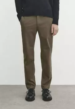 Чино Massimo Dutti, цвет khaki