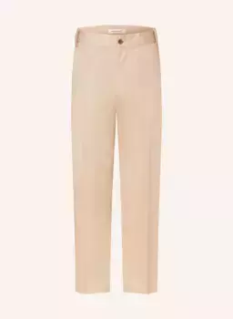 Чино прямого кроя Maison Kitsun, бежевый