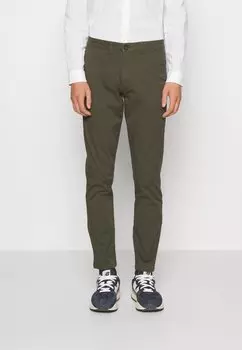 Чино SLHSLIM NEW MILES Selected Homme, цвет forest night
