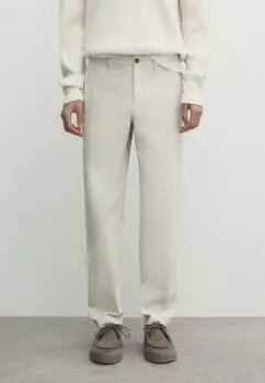Чино SLIM-FIT TRICOTINE Massimo Dutti, цвет stone