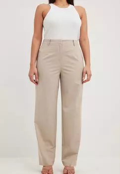 Chino STRUKTURIERTE MIT GERADEM BEIN NA-KD, холодный бежевый