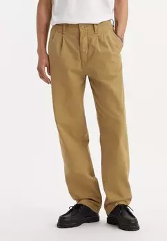Чино XX CHINO LOOSE STRAIGHT PLEATED PANTS Levi's, бежевый