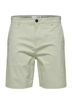Чинобермуда, однотонный, для мужчин SELECTED, цвет Lint