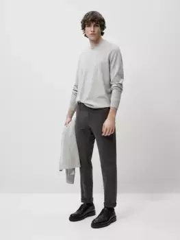 Чинос облегающего кроя Massimo Dutti, серый